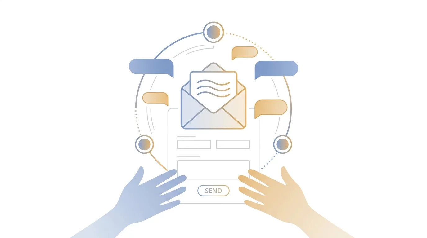 Illustration de communication et &eacute;change
